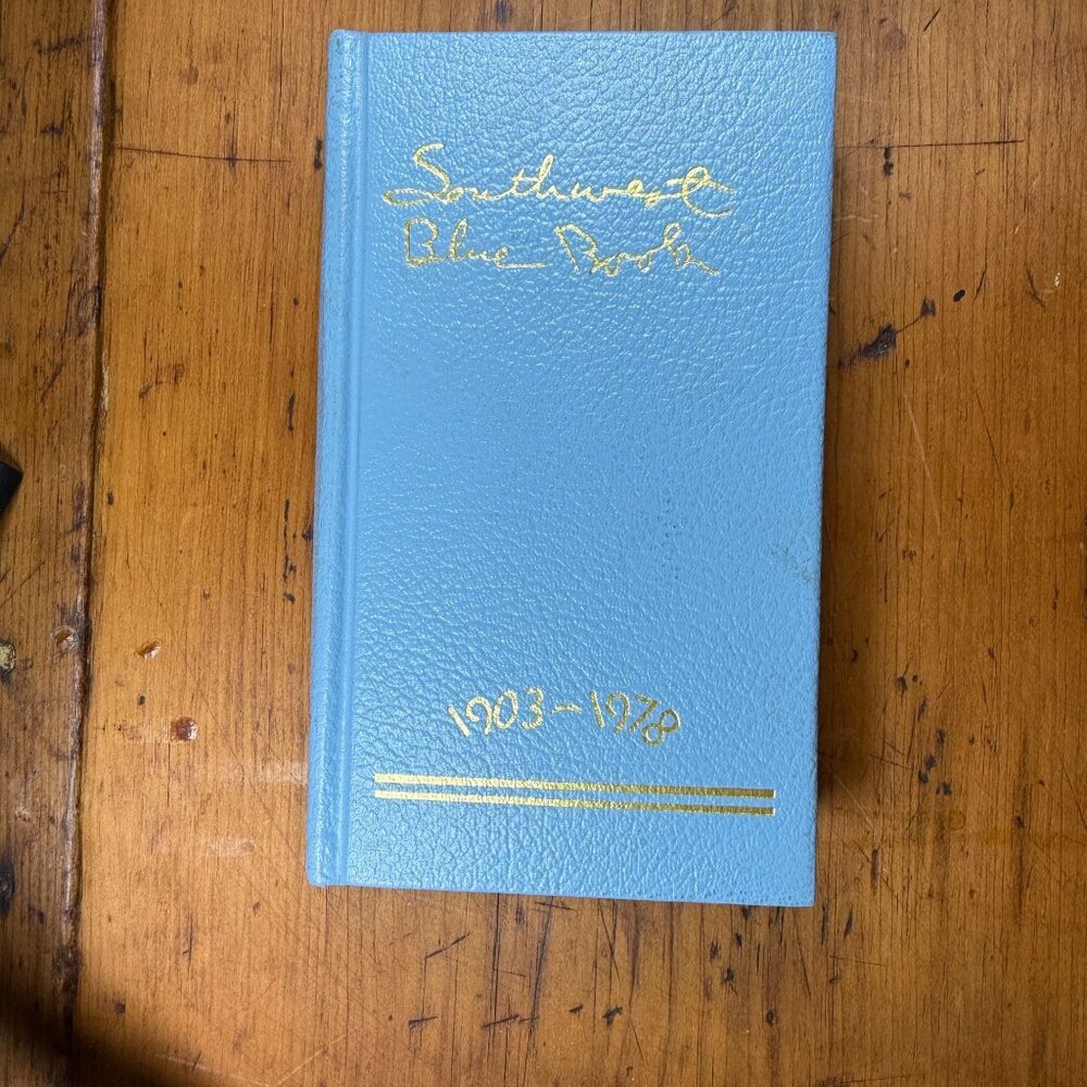 Southwest Blue Book 1903-1978 Hardcover Directory